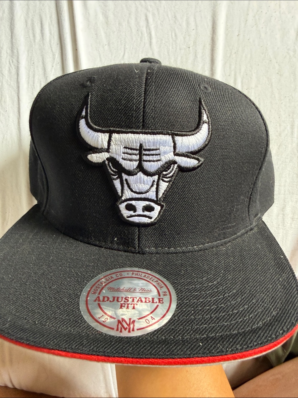 Chicago Bulls Black Adjustable Snapback Hat